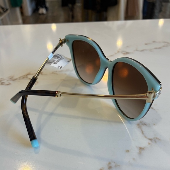 Tiffany & Co. sunglasses, model TF4193-B in a havana on  blue frame nwt main image 6